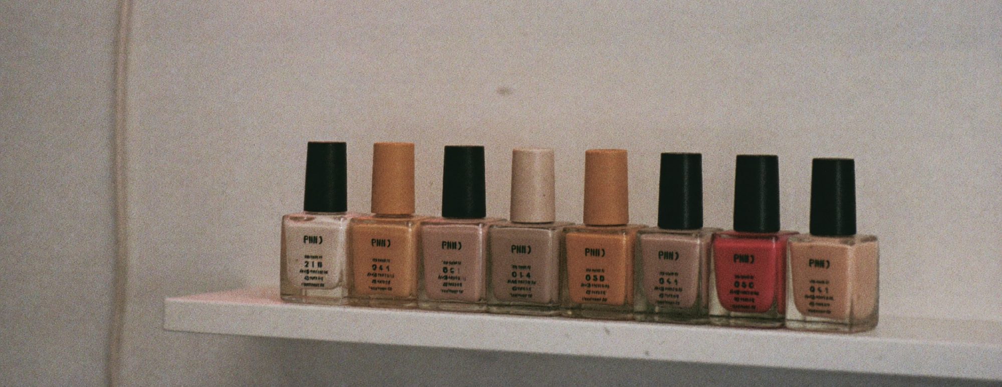Nagellack-Auswahl im Studio